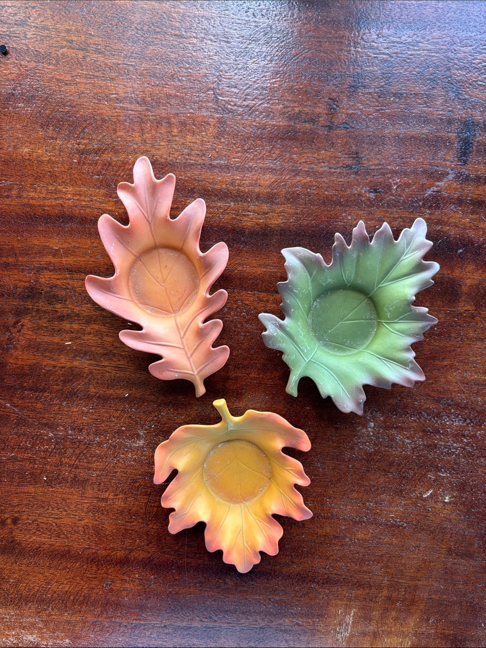 Partylite Whispering Leaves Trio Tealight Holder - Set of 3